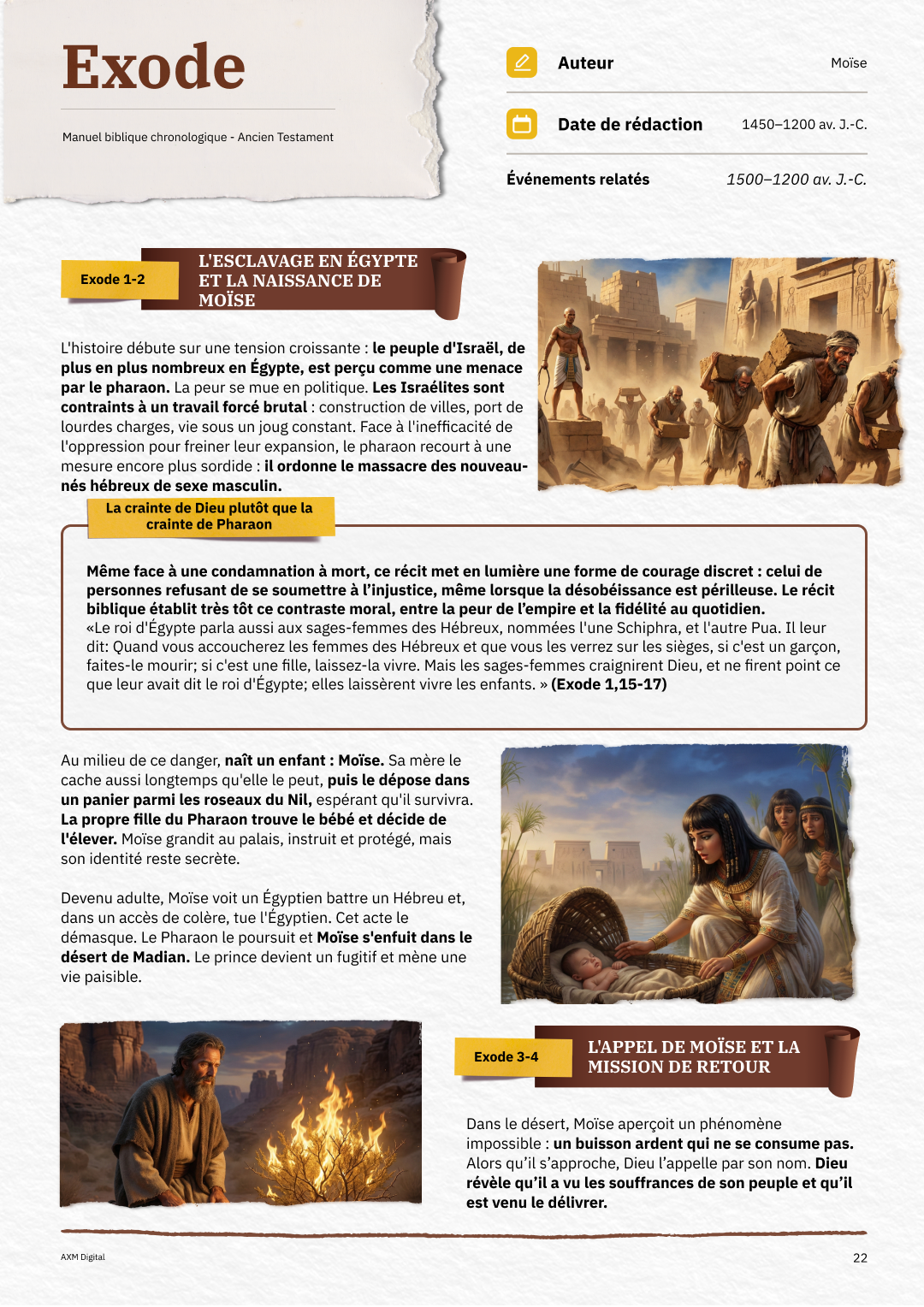 Page avec schémas, notes et couleurs